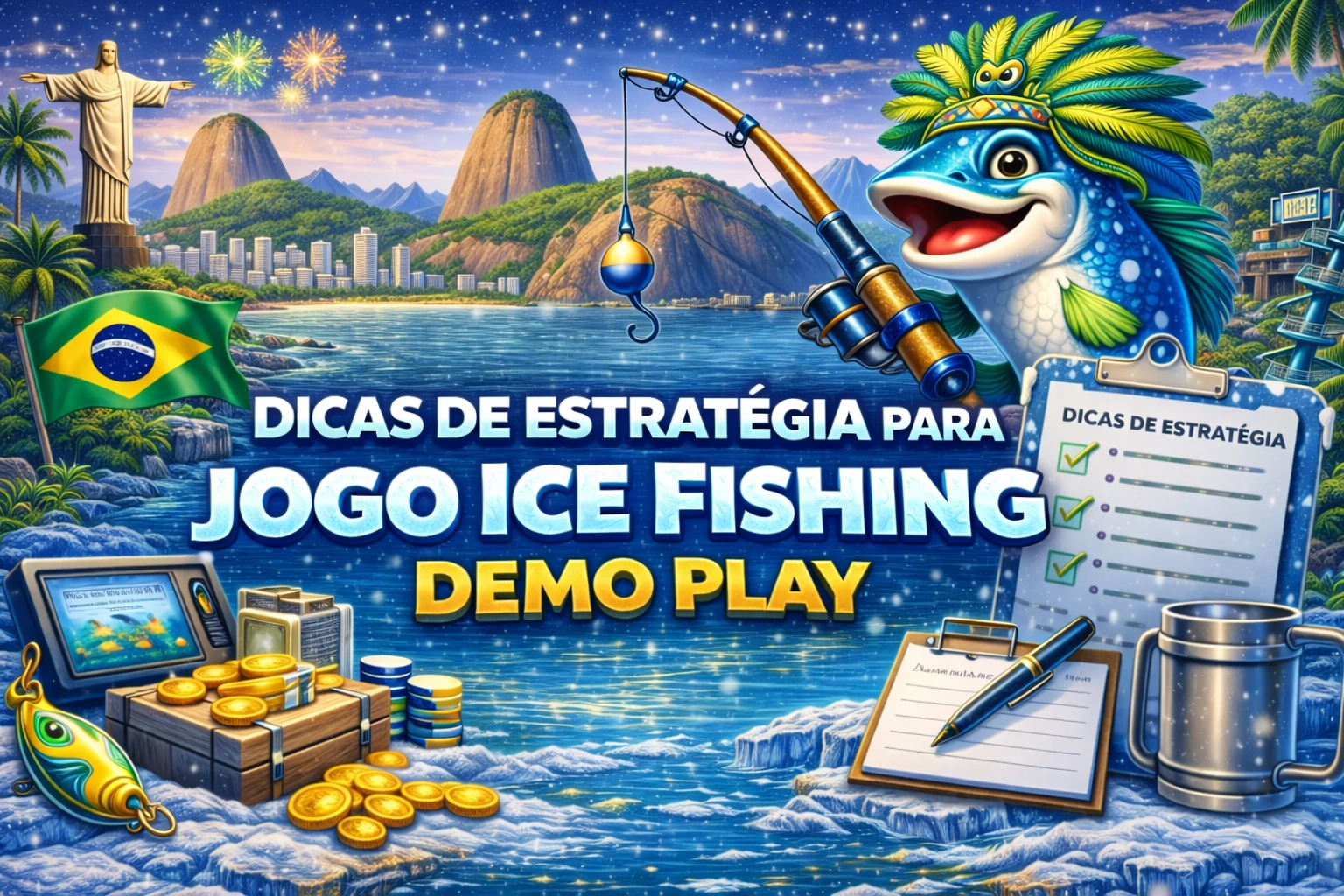 Dicas de estratégia para jogar Ice Fishing Demo