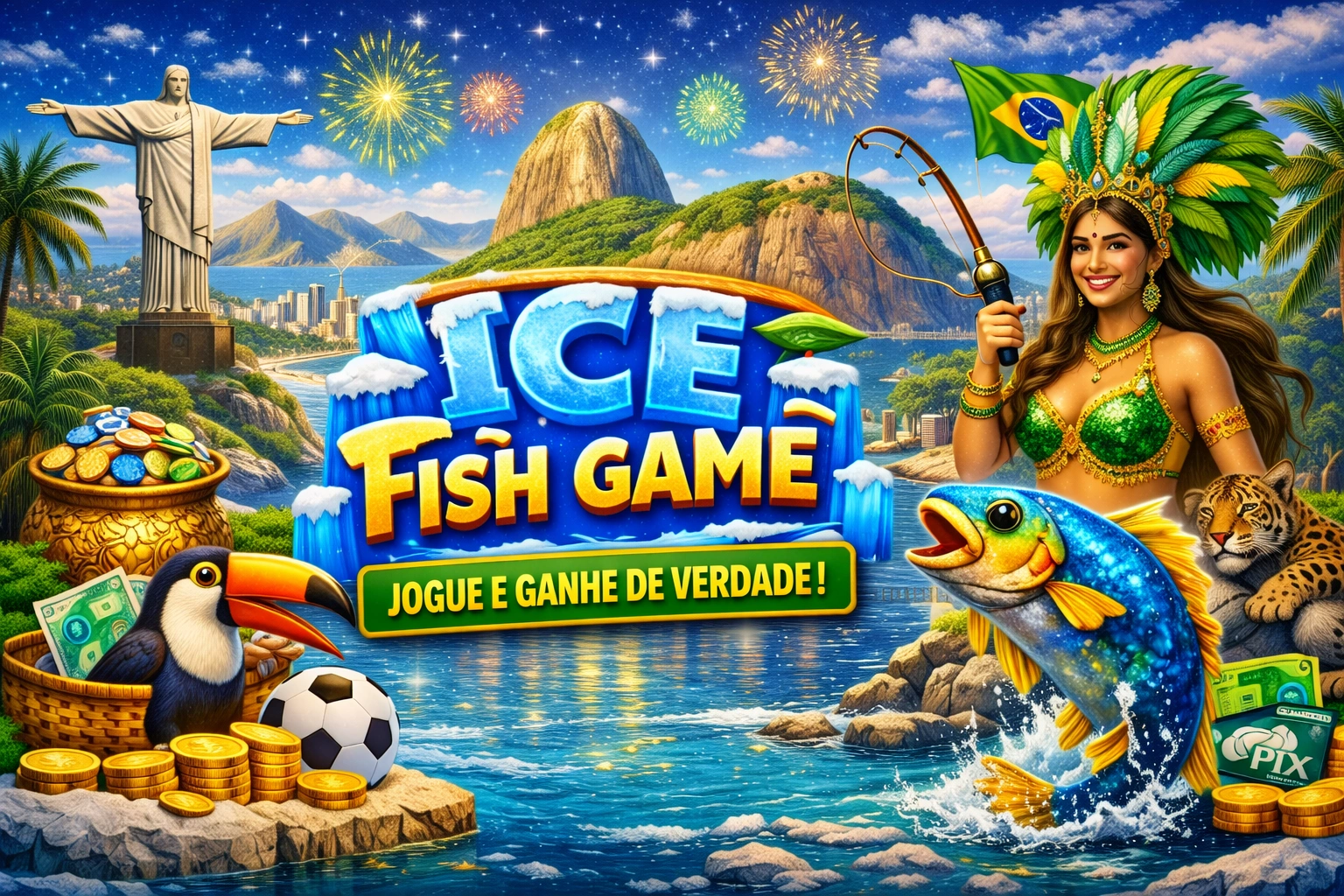 Como jogar Ice Fish Game online