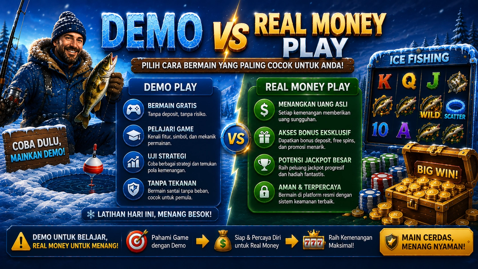 Demo vs Real Money Play
